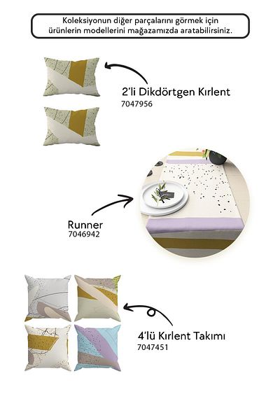 Evdek Set de 4 huse de pernă - CL46