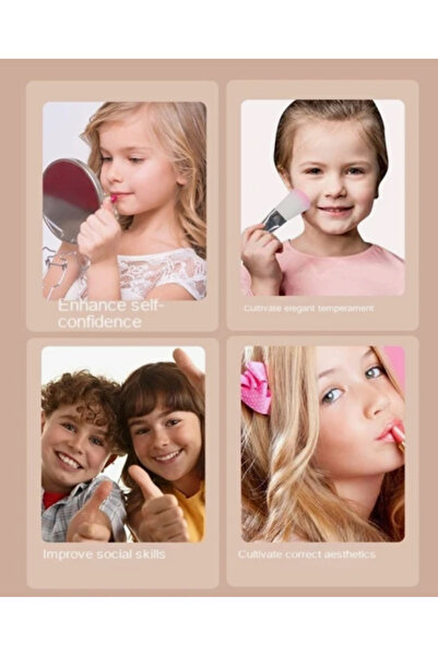 seyuse Çocuk Makyaj Çantası Ve Seti (SÜRÜLEBİLİR 20 PARÇA)