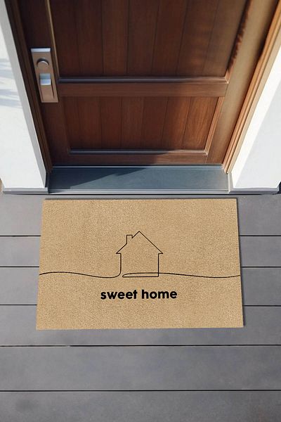 MARSA Washable Non-Slip Base Sweet Home Door Mat 70X45