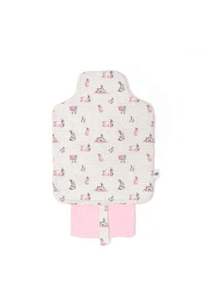DEUX LAPINS Practical Foldable Changing Mat - 100% Cotton Bébé Lapin Rose