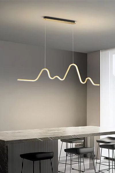 Modavize Rhythm Modern White Led Chandelier Bedroom - Antique Color, 110 cm