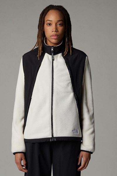 THE NORTH FACE حذاء نسائي 2000 Polar Sun Fleece باللون الأبيض
