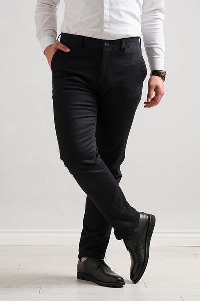 NOTRA Classic Cut Winter Fabric Gabardine Pipe Leg Men's Trousers