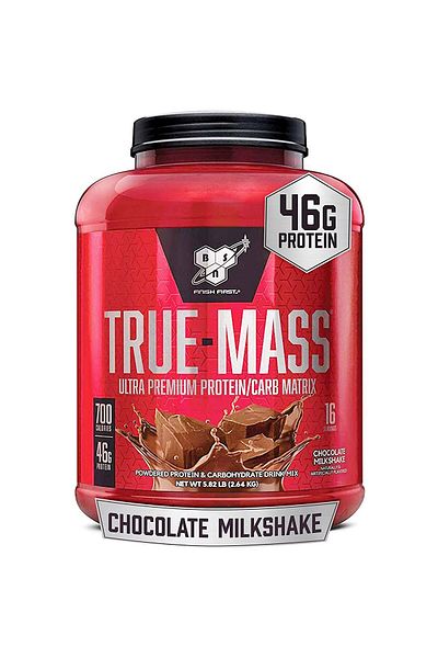 BSN True mass Weight Gainer, Chocolate Milkshake, 5.82 Lb