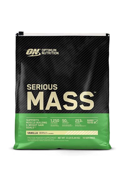 Optimum Nutrition سيرياس ماس، فانيليا، 12 رطل