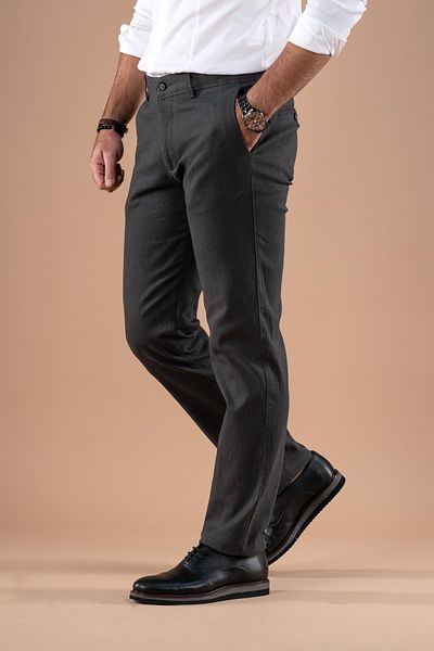 NOTRA Classic Cut Winter Cotton Gabardine Trousers