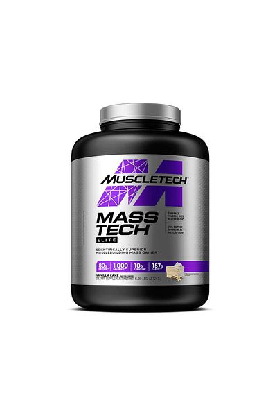 MUSCLETECH Mass Tech, Vanilla Cake, 6 LB