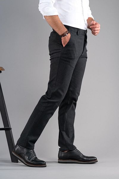 NOTRA Classic Cut Winter Cotton Gabardine Trousers