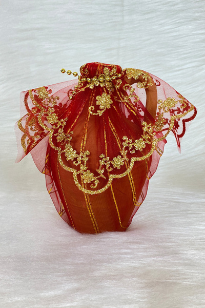 ZEYMERADE اختبار أحمر، اختبار ليلة الحناء للعروس والعريس مع زخرفة، مكعب حناء الزفاف، اختبار التربة