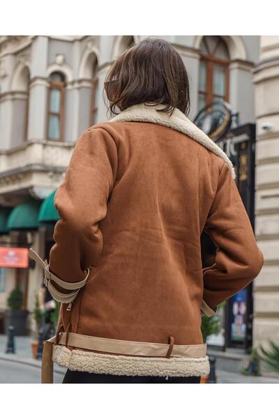 Des'ree Kemer Mynoa Γυναικείο Παλτό Suede Παλτό-oversize Suede Παλτό Γυναικείο Παλτό