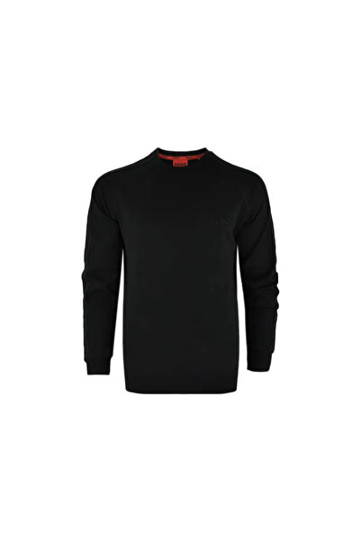 HUGO Men's Regular Fit Casual Long Sleeve Black Sweatshirt 50520494 -001