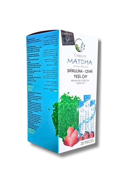 CURELIVE Matcha Detox Çilek Aromalı Detox Burner Form 20li stick