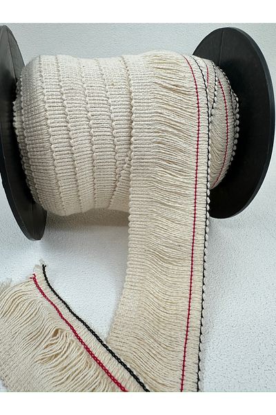 paşateks since 1995 şekil 5 Meters Ecru Fringe Tassel 4.5 cm