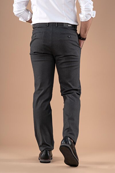 NOTRA Klasik Kesim Kışlık Pamuklu Gabardin Pantolon