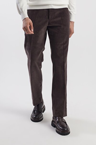 Jakamen Кава Regular Fit 100% бавовна Вельветові штани