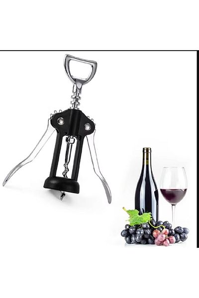 hediyeconcepti Portable Stainless Steel Red Wine Opener Wing Type Metal Wine Corkscrew Bottle Openers