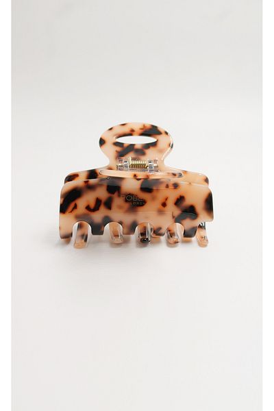 Roberta Lorenz 8 cm Written Leopard Patterned Acetate Latch Buckle
