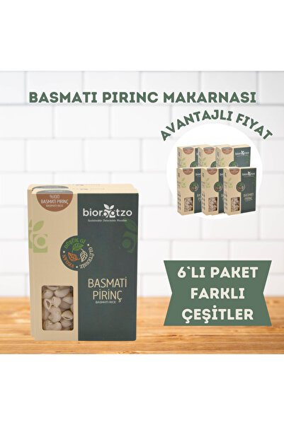 Biorootzo Artizan Bronz Kalıp Glütensiz Vegan Basmati Pirinç Karışık 6lı Paket