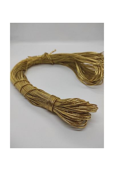 roco paper 30 Meters Decorative Gold Lurex Monophile Rope - Gift Wrapping and Decorating Rope