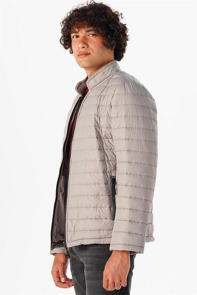 SÜVARİ Μπουφάν Süvari Slim Fit Γκρι καπιτονέ