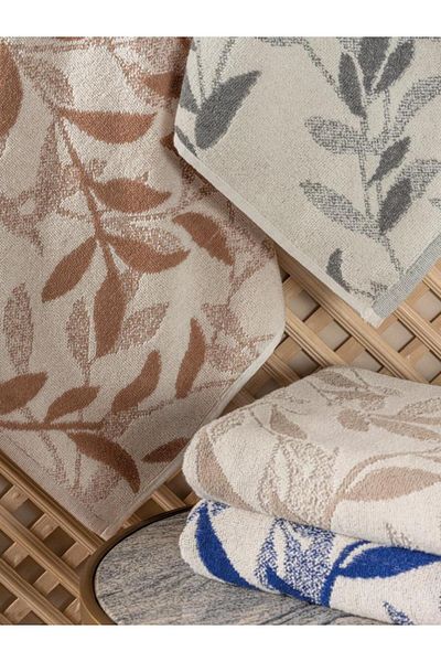 Cotton Box Jacquard 50x90 4-Piece Towel Set Scandinavian Karian