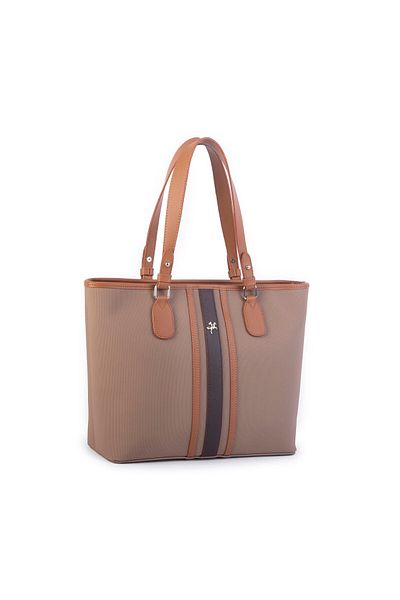 Nas Bag Women's Shoulder Bag Sports Stylish Adjustable Shoulder Strap Sand Tan Brown Lacst (33X27X12 cm)