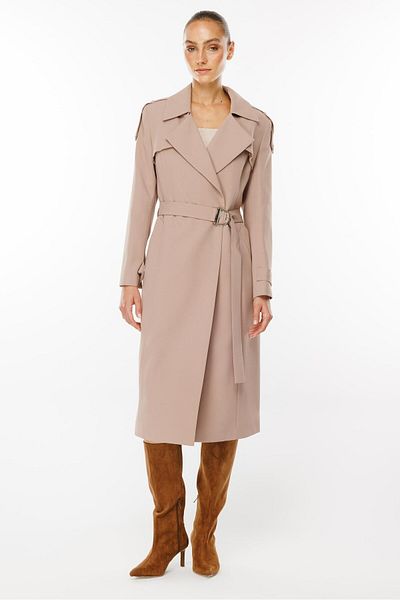 Moda İlgi Modailgi Mink Trench Αμπαζούρ ώμους