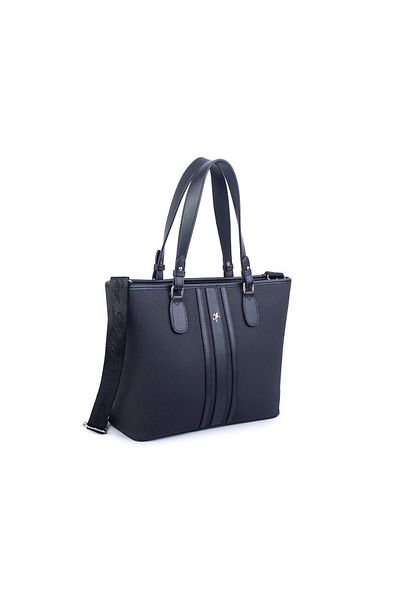 Nas Bag Γυναικεία τσάντα ώμου Sports Stylish Μαύρο με ρυθμιζόμενο ιμάντα ώμου (33x27x12 cm)