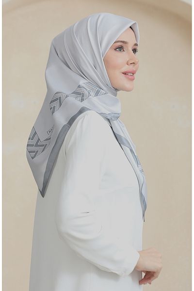 sefamerve Γκρι καπνιστό κασκόλ Karaca Rayon - 81073-03