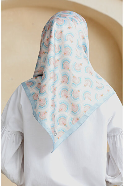 sefamerve Κασκόλ Karaca Rayon 81072-10 Baby Blue Powder