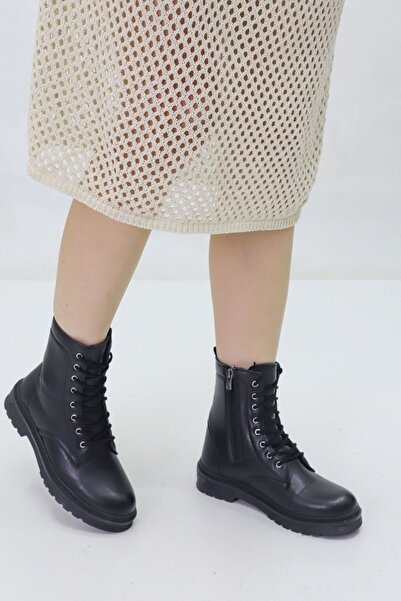 Wanetti Kışlık Bot Siyah Dikişli