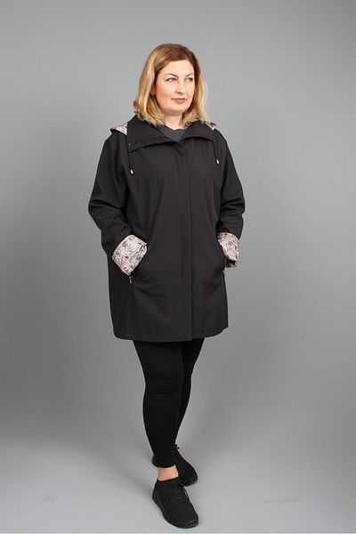 GLR&GYM Seyhan Large Size Women's Seasonal Lined Short Polyester Trench Coat