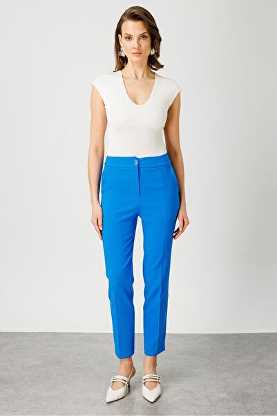 Moda İlgi Μπλε παντελόνι Modailgi Suit - Πλαϊνή τσέπη - 7526