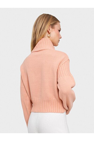 Serianno Dik Yakalı Örgü Oyunlu Kazak KZK6072SOMON