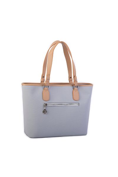 Nas Bag Women's Shoulder Bag Sport Stylish Adjustable Shoulder Strap Light Gray Camel Lacst (33X27X12 cm)