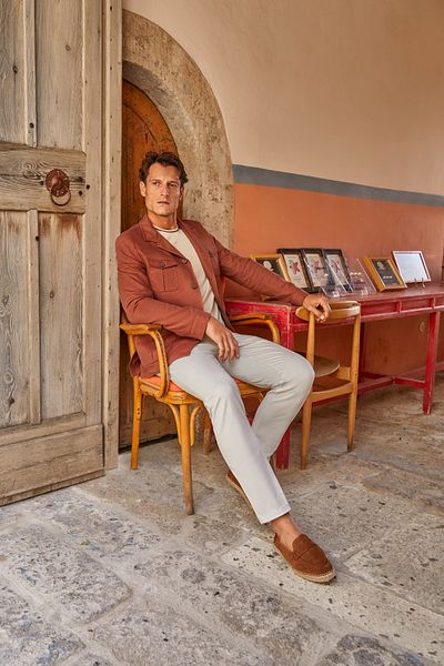 Jakamen Red Slim Fit Seasonal Safari Jacket with Pockets