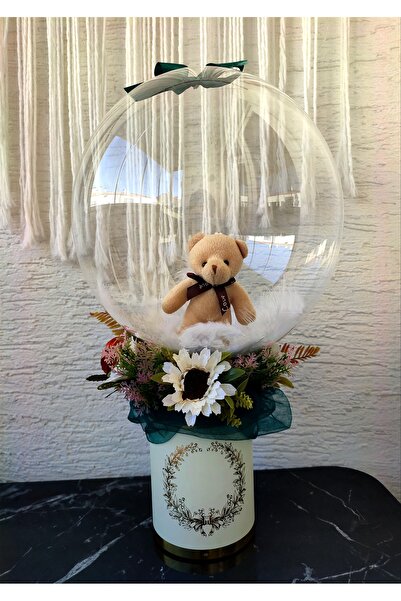 Genel Markalar Büyülü Balon-çiçek Buketi Ayıcık Sevgililer Günü-doğum Günü Öz...