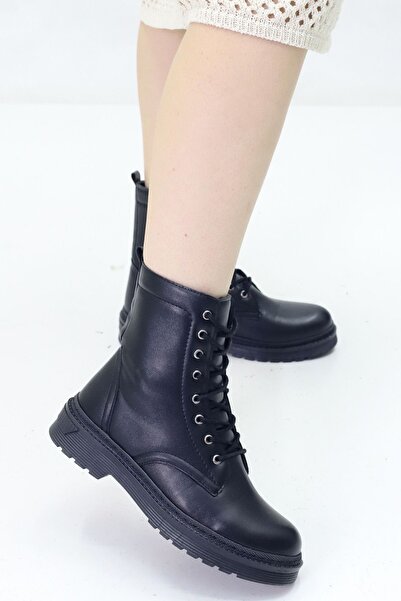 Wanetti Kışlık Bot Siyah Dikişli