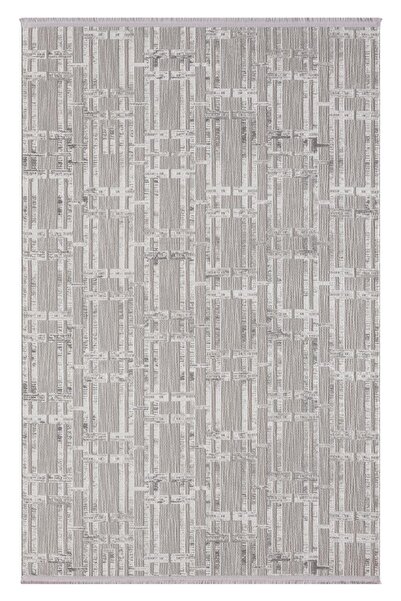 Karmen Halı Sümer Sm007a Gri Halı Geometrik Desen Dekoratif Modern Tozuyok An...