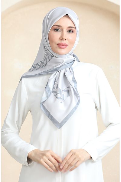 sefamerve Γκρι καπνιστό κασκόλ Karaca Rayon - 81073-03