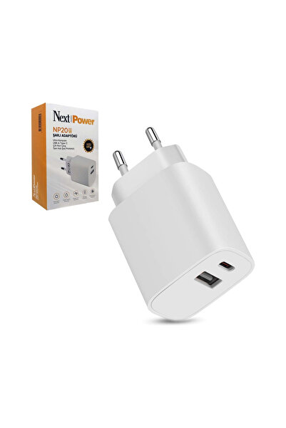 Next Power NP20 20W USB-A/Type-C PD Hızlı Şarj Aleti Iphone/Samsung/Oppo/Xiao...