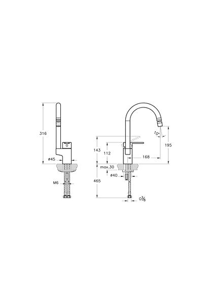 Artema Fold S Sink Faucet (A42155)