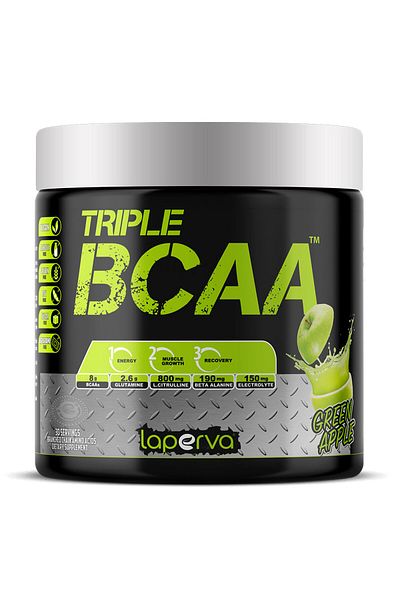 Laperva Triple BCAA, Green Apple, 30