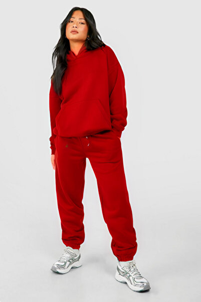 CMZ COLLECTİON Γυναικείο σετ φόρμας Jogger με 3 κλωστές, Oversize Basic Sweat...