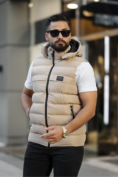 S&M CLOTHİNG ÚJ SZEZON FÉRFI KIVEHETŐ KAPCSIKÚ PUFFÓMELLÉNY