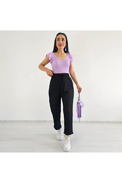 Altı Üstü Butik Rebrasto Pleteno Hlače sa detaljima od užeta