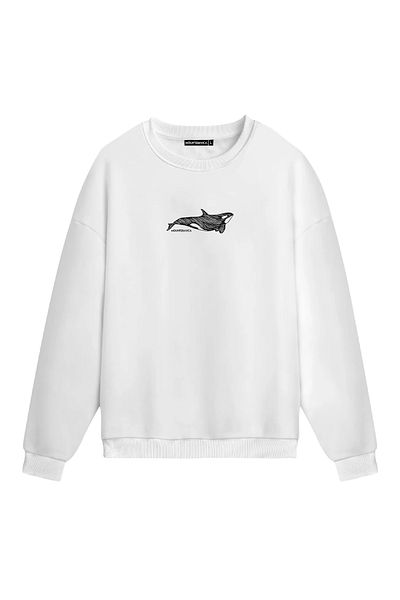 Mounte Bianca Unisex Whale - Κανονικό φούτερ