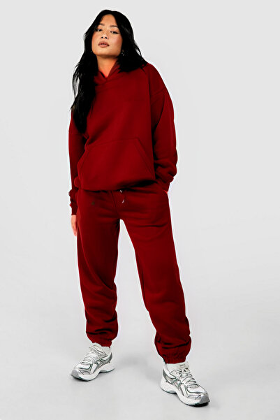 CMZ COLLECTİON Γυναικείο σετ φόρμας Jogger με 3 κλωστές, Oversize Basic Sweat...