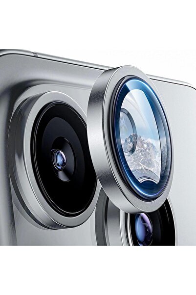 Joyroom İphone 16 Pro Ve 16 Pro Max Uyumlu Sapphire Lens Koruyucu Gri