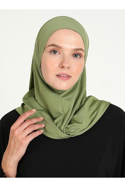 Ecardin Μικρομαντήλια Henna Green Jawed Sports - Hijab Turban St 026
